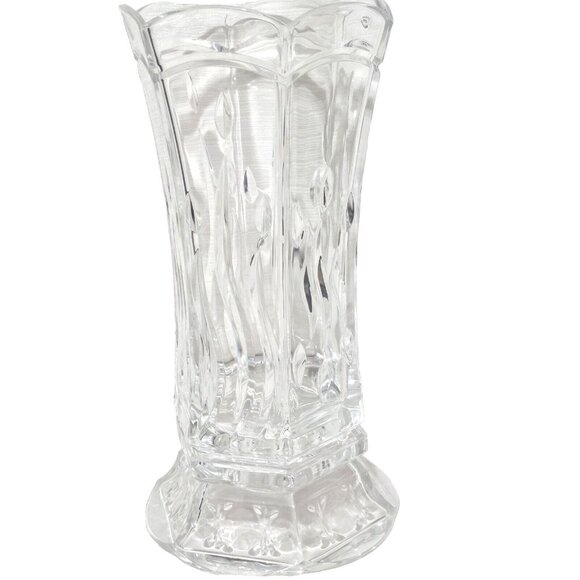 PartyLite Signature Hurricane Candleholder 11.75" taper pillar crystal vtg - Picture 3 of 10